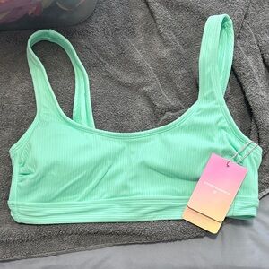 Stoney Clover Lane Light Green Ribbed bathing suit